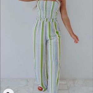 Stripped Jumpsuit